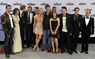 Inglourious Basterds main cast at movie premiere