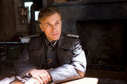 Christoph Waltz at the table