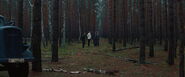 Landa, Hermann, Raine and Utivich in the border woods