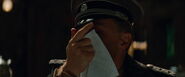 Hans Landa kisses Bridget's napkin