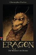 Glaedr on the cover of the German edition of Brisingr