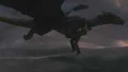 Eragon riding Saphira