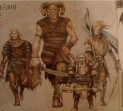 Сравнения роста Ургала  с другими расами 