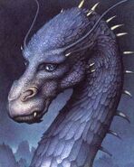 Saphira as seen on the cover of Eragon