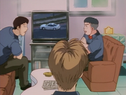 Speedstars watches Keiichi at gas station 