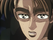S1E19 Takumi realizes Mako is going to sharp on a corner