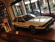 A replica of the Eight-Six at a promotional event for Initial D Legend 2: Racer