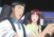 Mako on a date with Iketani in a flashback