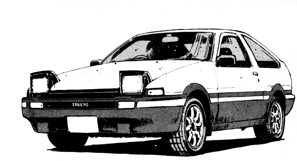 Initial D First Stage, the three main car in Initial D firs…