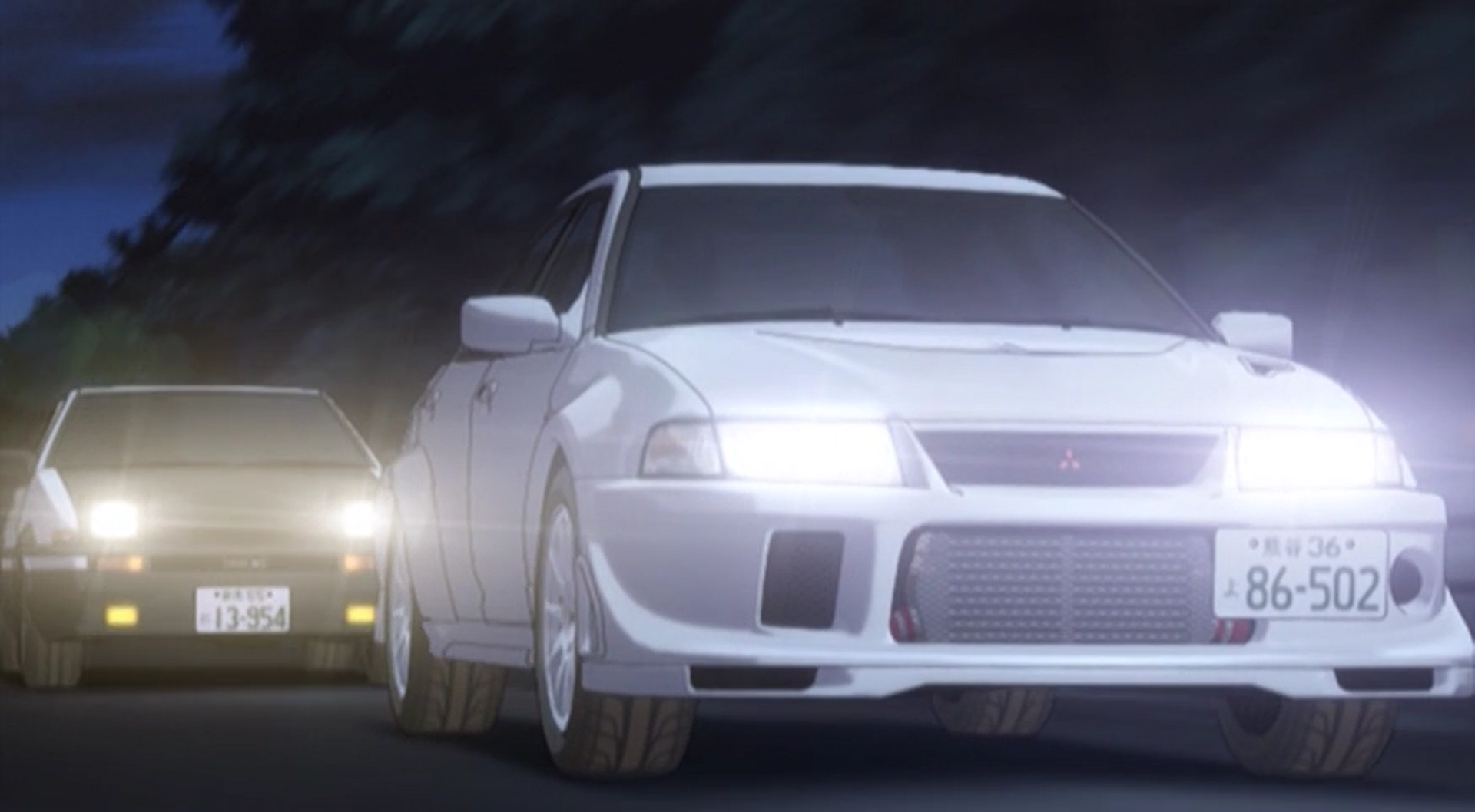 Takumi overtakes Sakamoto  Initial D Battle Stage 2 