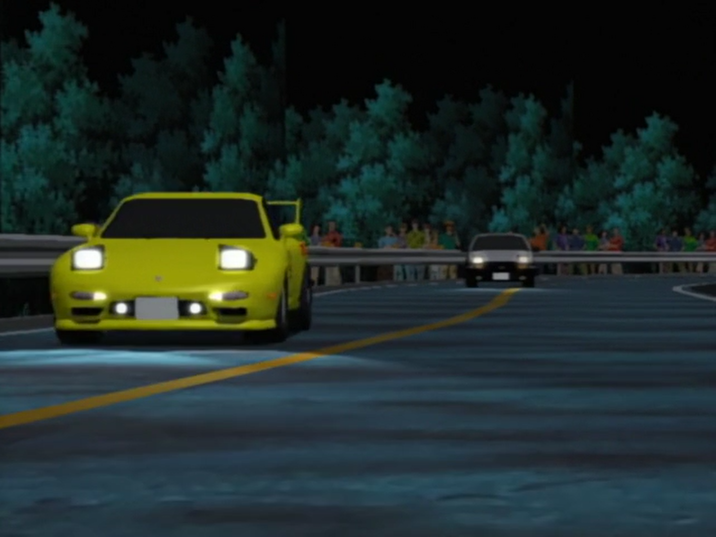 Initial D 1st Stage: Takumi overtakes Keisuke (original scene