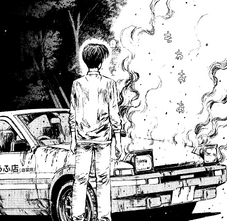 Takumi stands over the dead Trueno Ch107