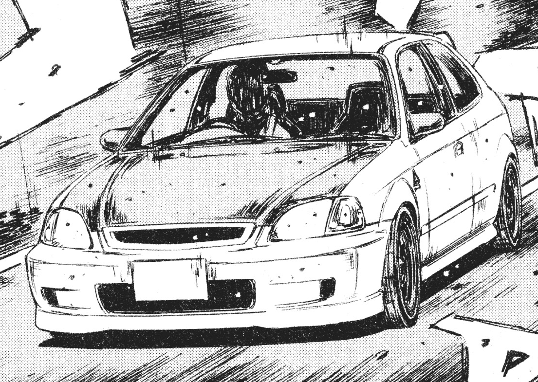 Initial D Shingo Shoji Civic Sir EG6 Red 1st Stage Character 