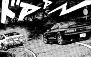 The MR2 being overtaken by Itsuki's AE85 in Chapter 29