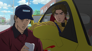 L1 Keisuke talks with Iketani at the gas station