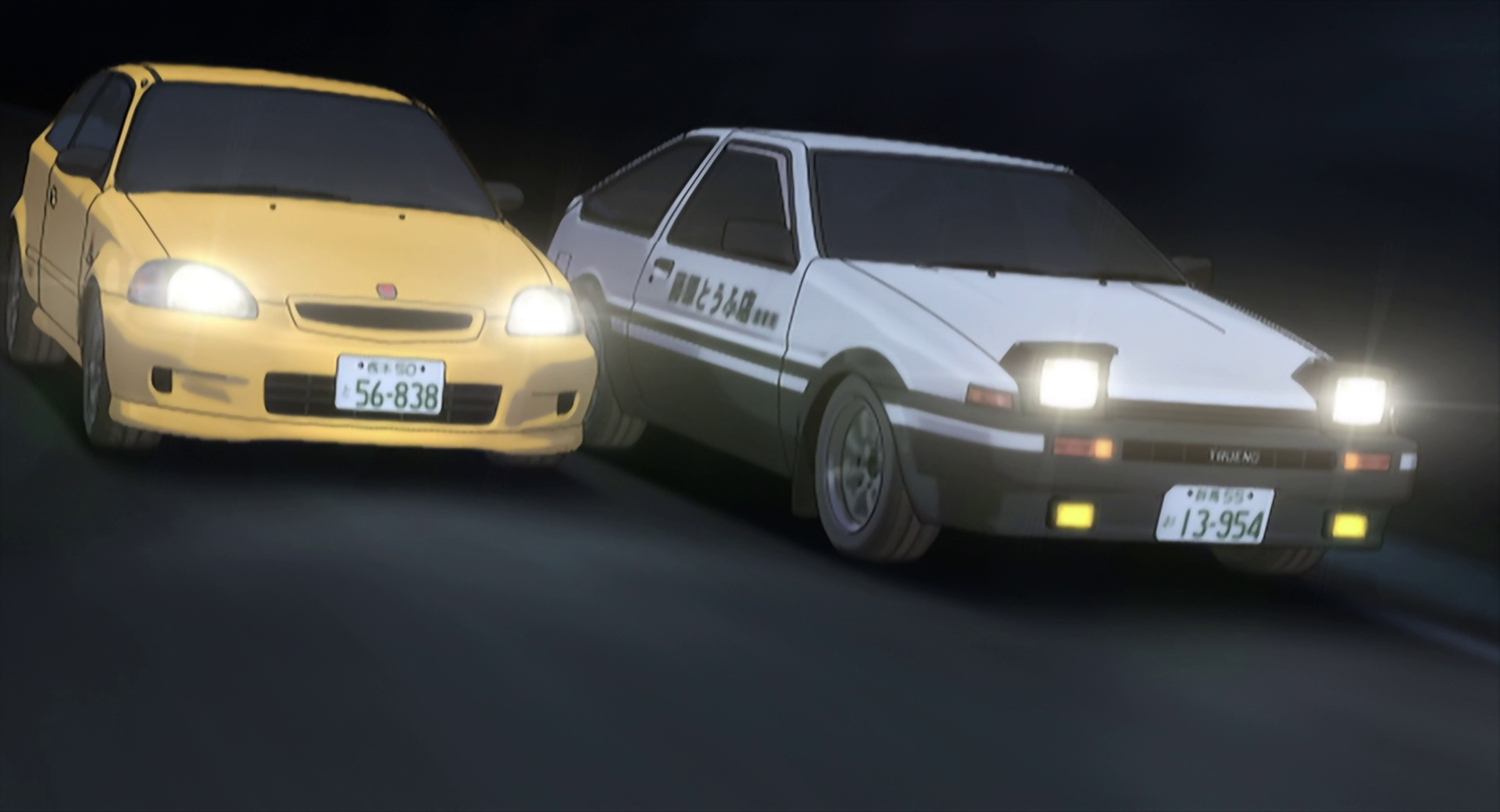 Takumi overtakes Sakamoto  Initial D Battle Stage 2 