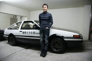 Shuichi Shigeno and his Eight-Six, which heavily resembles Takumi's