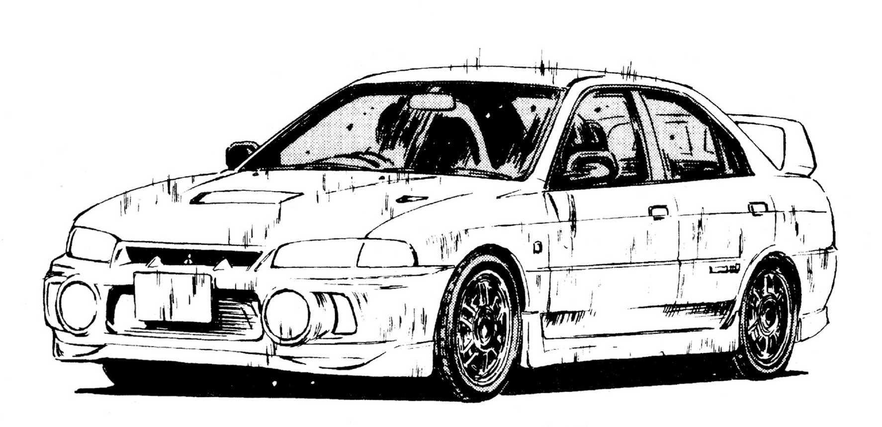 Initial D Lancer Evolution 7 Versus Lancer Evolution 3 Ultimate Version