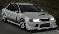 JADA 頭文字D MITSUBISHI LANCER EVOLUTION Jada Fast & Furious: Brian's Mitsubishi Lancer EVO-7 1/24