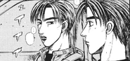 Ryosuke and Takumi in his FC, chapter 243