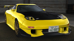 Initial D Keisuke Takahashi RX7 RX-7 FD3S Efini 4th Stage Jaune