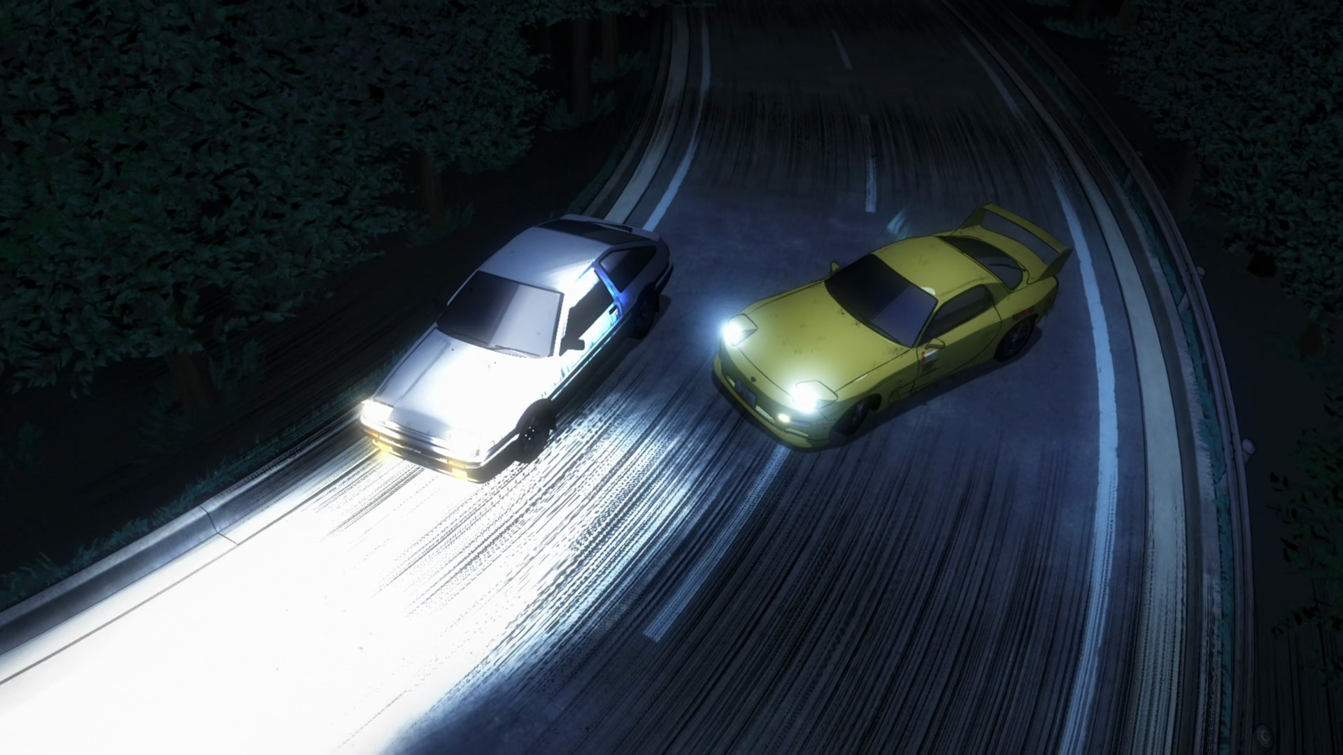 Initial D: Movie legend 1 Awakening AE86 vs FD3S Takumi Fujiwara vs Keisuke  Takahashi