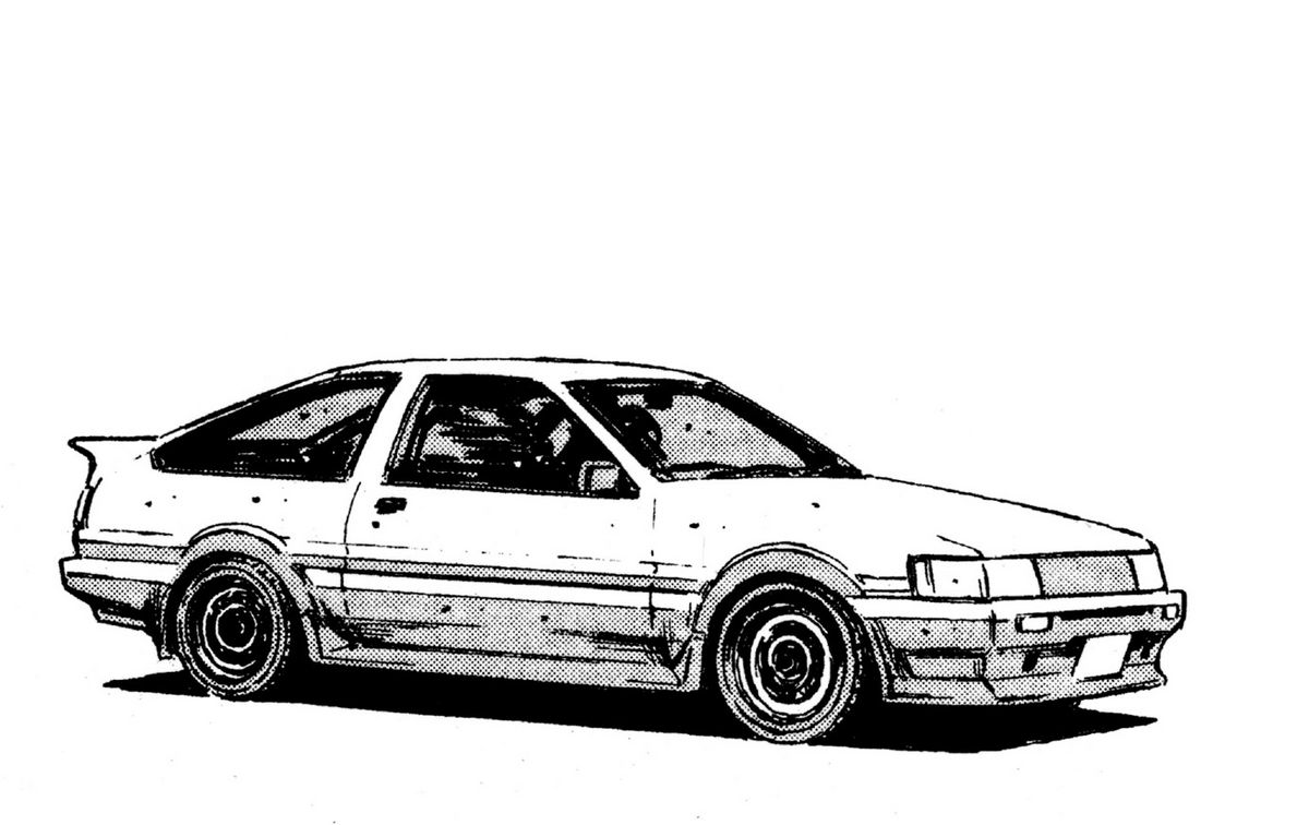 INITIAL D- Toyota AE86 Sketch+time-lapse - Forums 