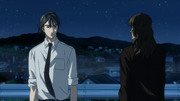 Ryosuke and Rin after their battle Fifth Stage Act 11