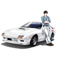 Initial D x Surluster collaboration bottle feature Ryosuke by Yokoyama-ai