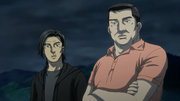 Go Hojo and Eiji Kubo check out the battle S5A7