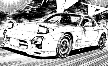 Initial D Keisuke Takahashi RX7 RX-7 FD3S Redsuns 1st Stage 