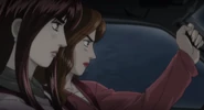 Mako races against the duo in the Altezza alongside Sayuki
