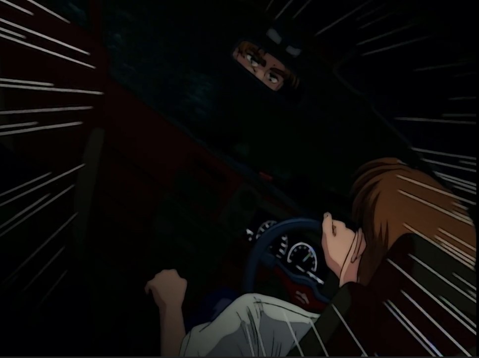 InitialD-03 - Initial D anime cel matching background