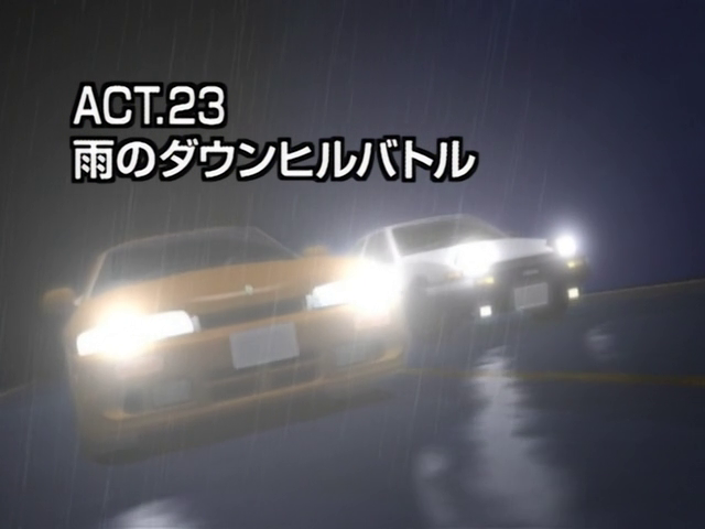 Initial D First Stage ACT 23 - Correndo na Descida Sob Chuva [DUBLADO] 