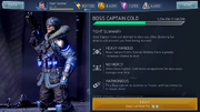 Boss Captain Cold info