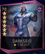 Darkseid's portrait without a full set of gear.