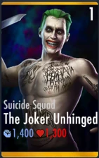 Suicide Squad The Joker Unhinged's character card.