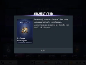 Minor CRIT damage augment.