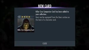 Obtaining the card from Survivor Mode!