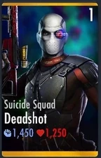 Deadshot/Suicide Squad's character card.