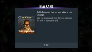 Obtaining the card from Survivor Mode!