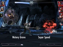 His passive drains ALL power from the opponent's team, even when they're not tagged in.