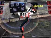 Batman knocks out an opponent after using Evasion.