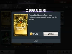 The Apokolips Darkseid Challenge Pack's description.