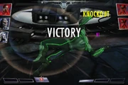It is possible to knock out a character with Godfall's passive if the opponent's health is low enough!