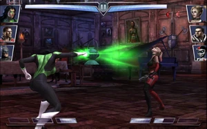Charging her power with a Lantern Battery before her combo-ender.