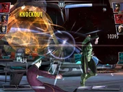 Upon Joker getting KO'd on her team, Harley gains full power!