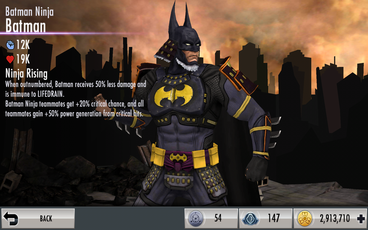 Top 98+ imagen injustice mobile batman ninja