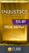 The 25% off Gold Booster Pack available once every 24 hours.