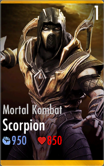 Mortal Kombat 1 Scorpion, Injustice 2 Mobile Wiki